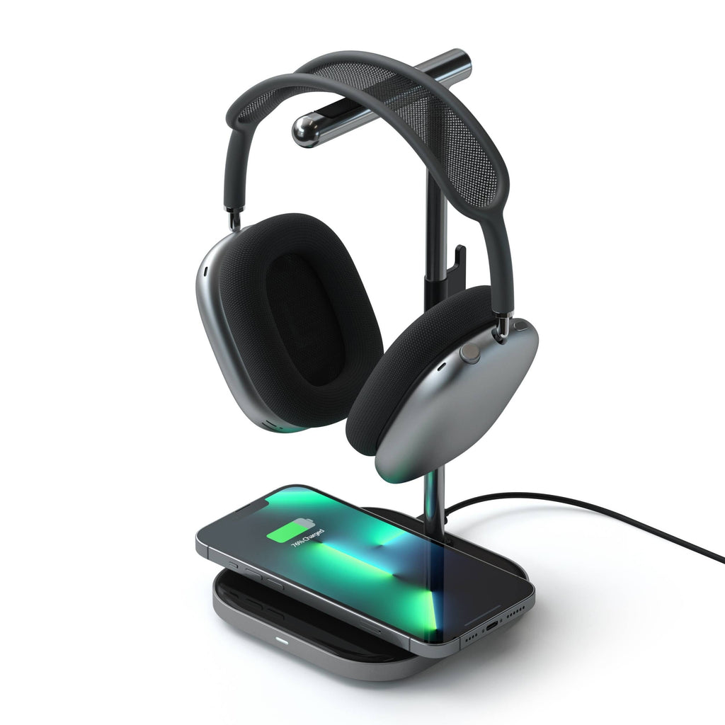 Headphone Stand with Wireless Charging Base product image 1