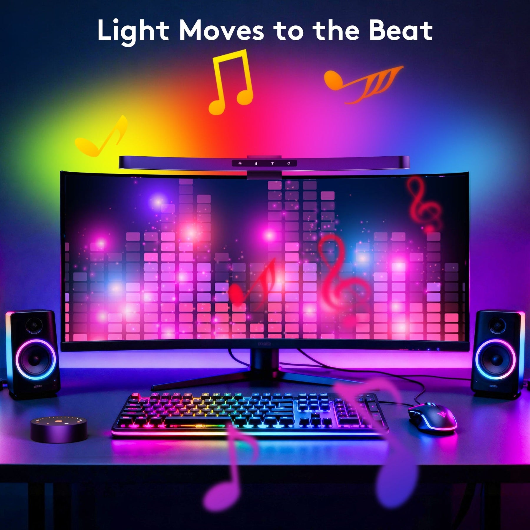 Curved Monitor Light Bar with Remote product image 2