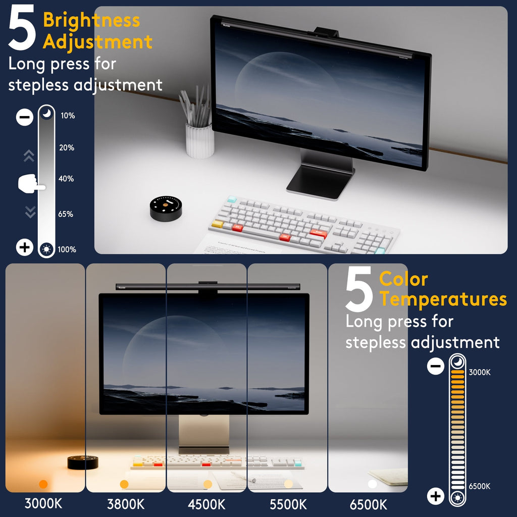 Deluxe Asymmetric Monitor Light Bar product image 2