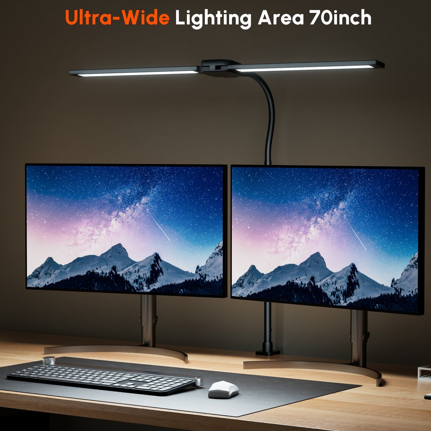 Dual-Head Clamp Desk Lamp product image 4