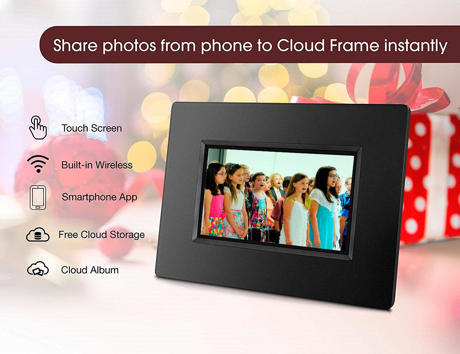 7-Inch Cloud Photo Frame product image 2